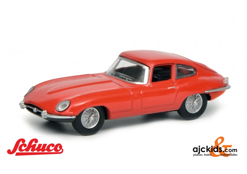 Schuco 452017500 Jaguar E-Type Coupé, red, 1:64 – Ajckids