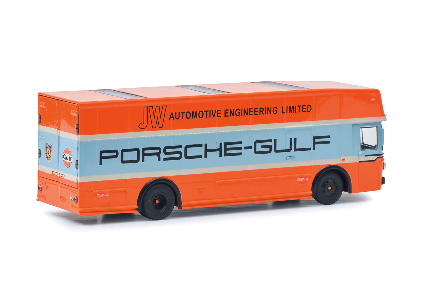 Schuco 452030100 - Renntransporter GULF 1:64 EAN: 4007864044597, at Ajckids.com, authorized Schuco dealer for the USA.