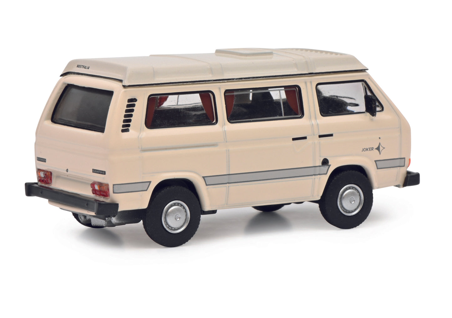 Schuco 452034100 - VW T3 Campingbus white 1:64 EAN: 4007864057948, at Ajckids.com, authorized Schuco dealer for the USA.
