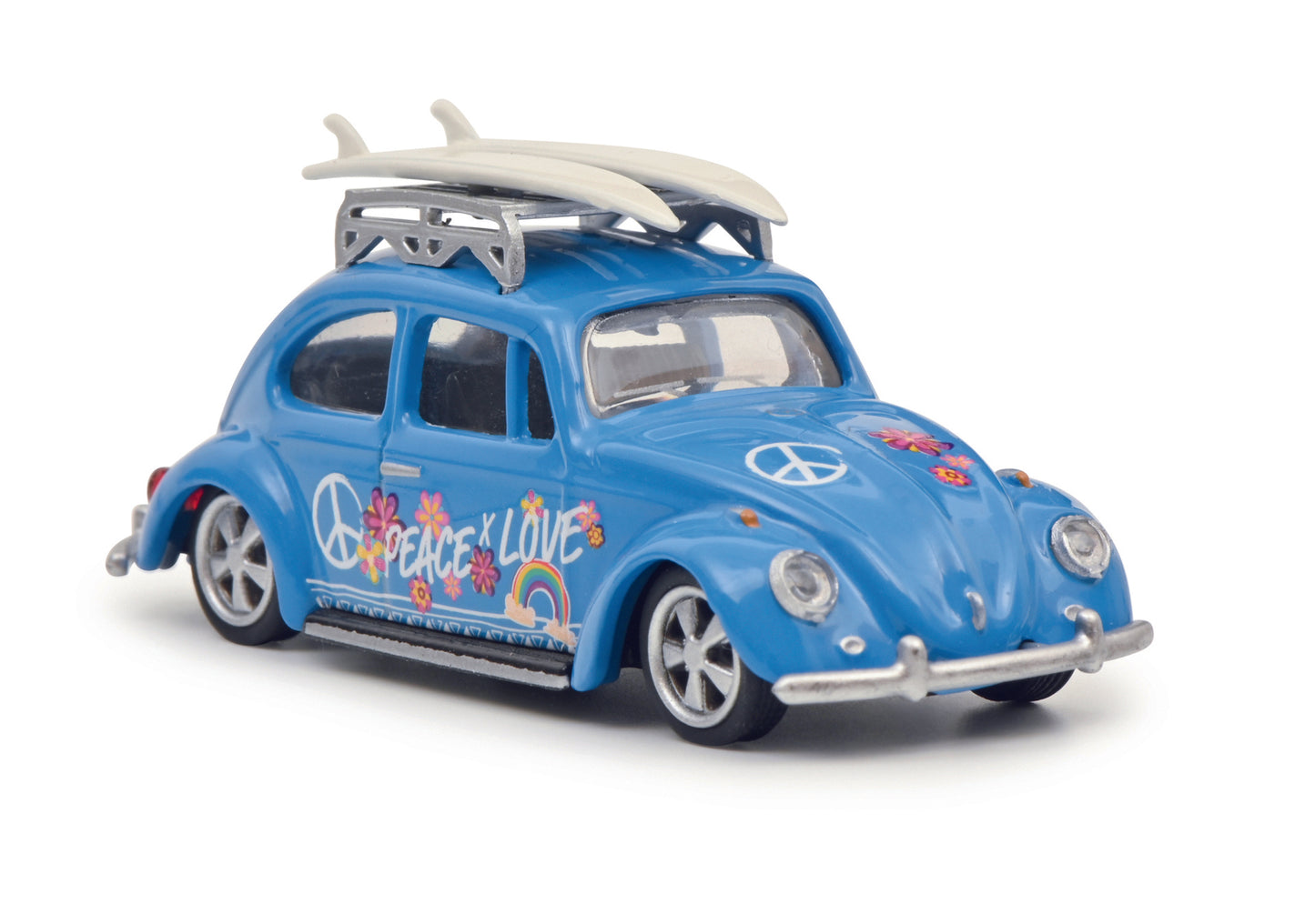 Schuco 452034400 - VW Käfer SURFER blue 1:64 EAN: 4007864060665, at Ajckids.com, authorized Schuco dealer for the USA.