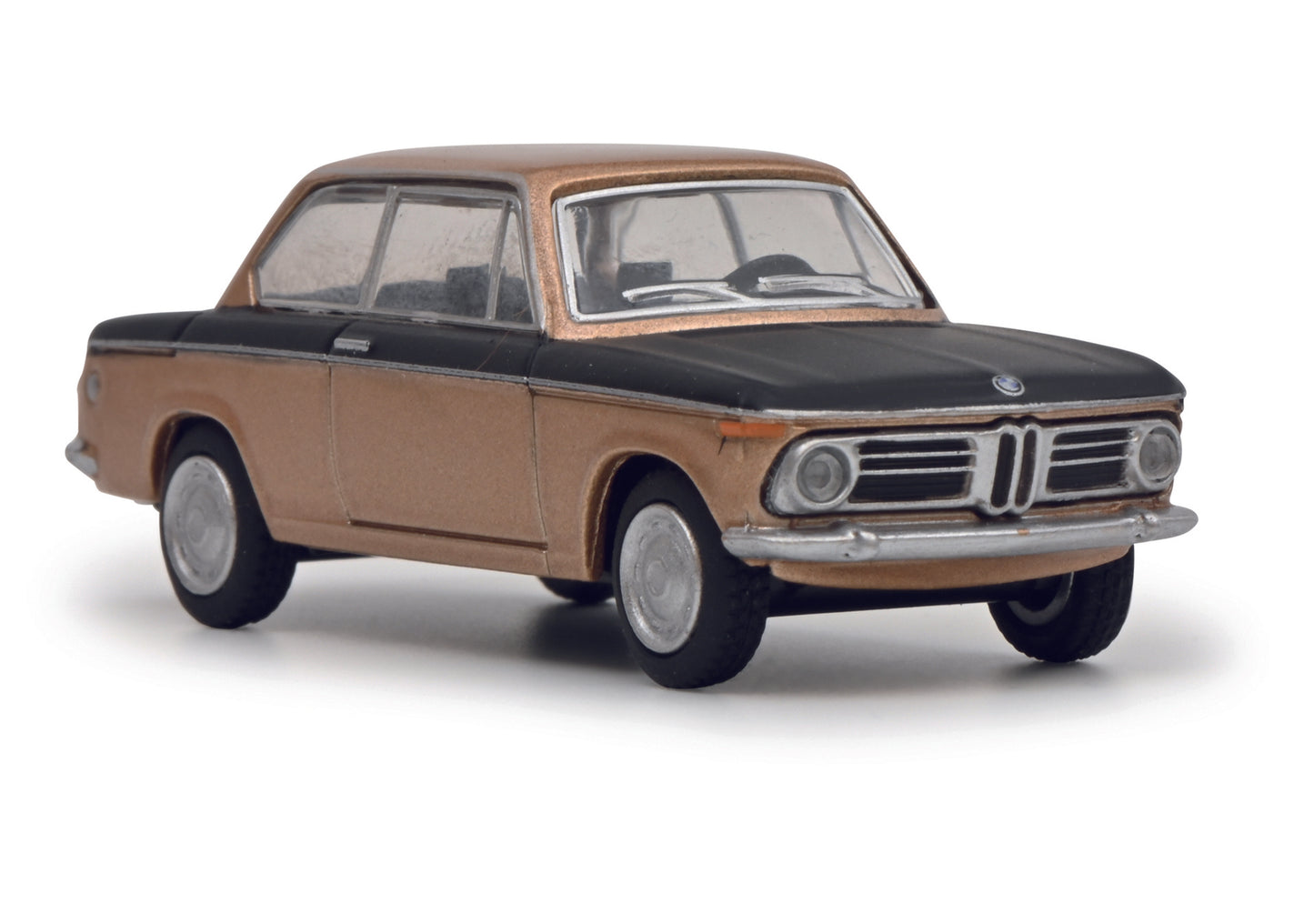 Schuco 452034700 - BMW 2002 gold RACER 1:64 EAN: 4007864057993, at Ajckids.com, authorized Schuco dealer for the USA.