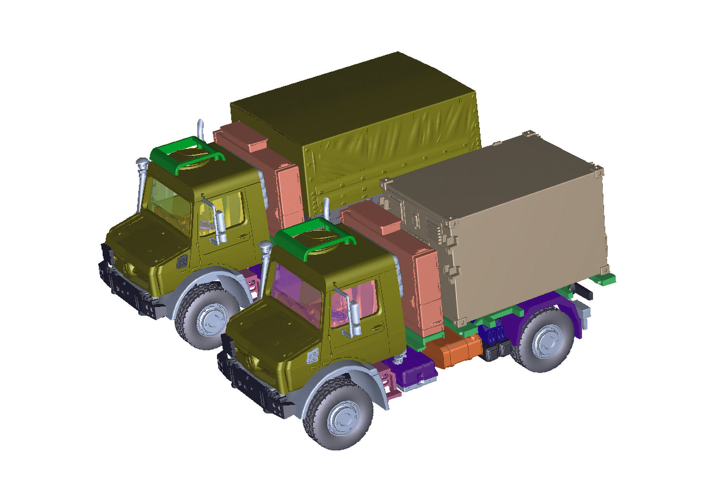 Schuco 452666000 - Unimog 5023 Funkcontainer 1:87 EAN: 4007864062348, at Ajckids.com, authorized Schuco dealer for the USA.