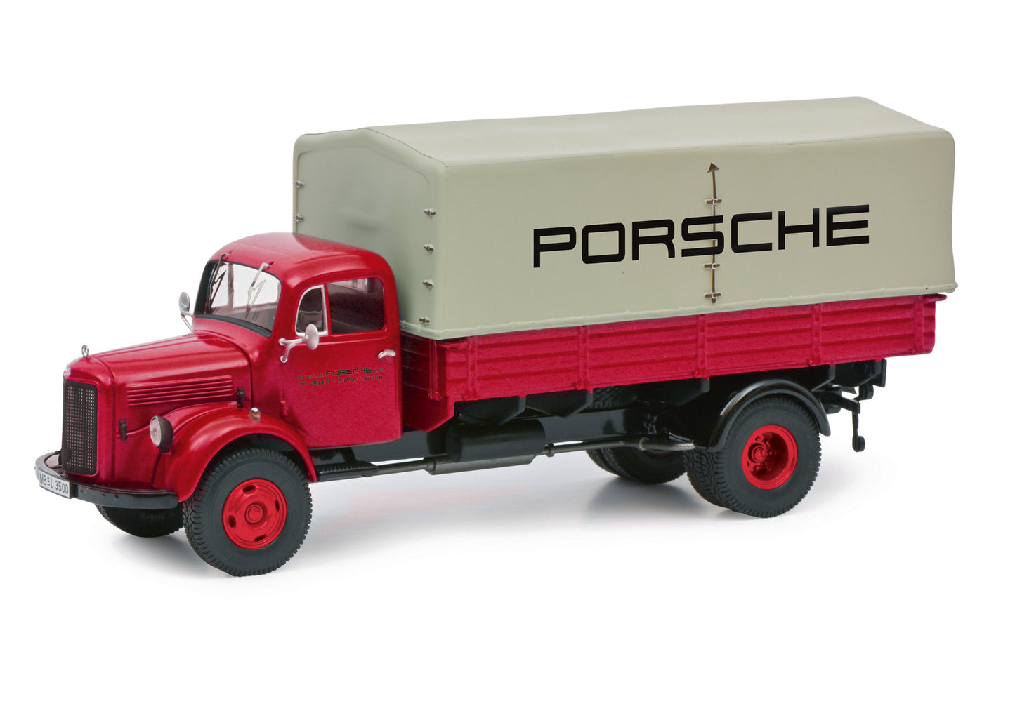 Schuco 452667800 - MB L3500 Pr. PORSCHE 1:87 EAN: 4007864062713, at Ajckids.com, authorized Schuco dealer for the USA.