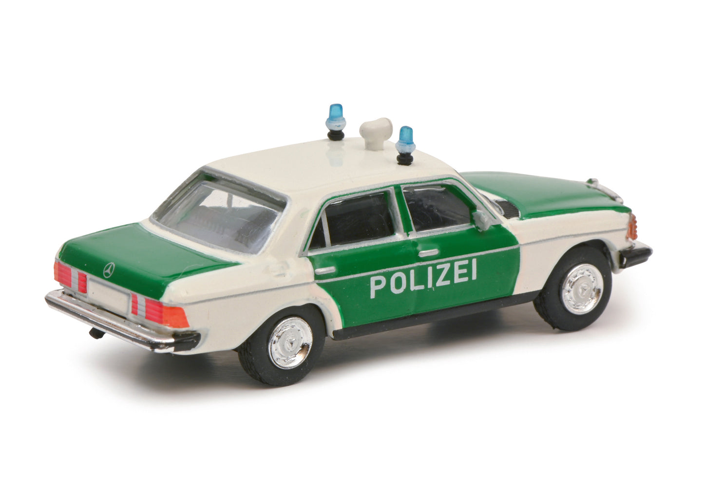 Schuco 452668900 - MB 280E Polizei 1:87 EAN: 4007864061921, at Ajckids.com, authorized Schuco dealer for the USA.
