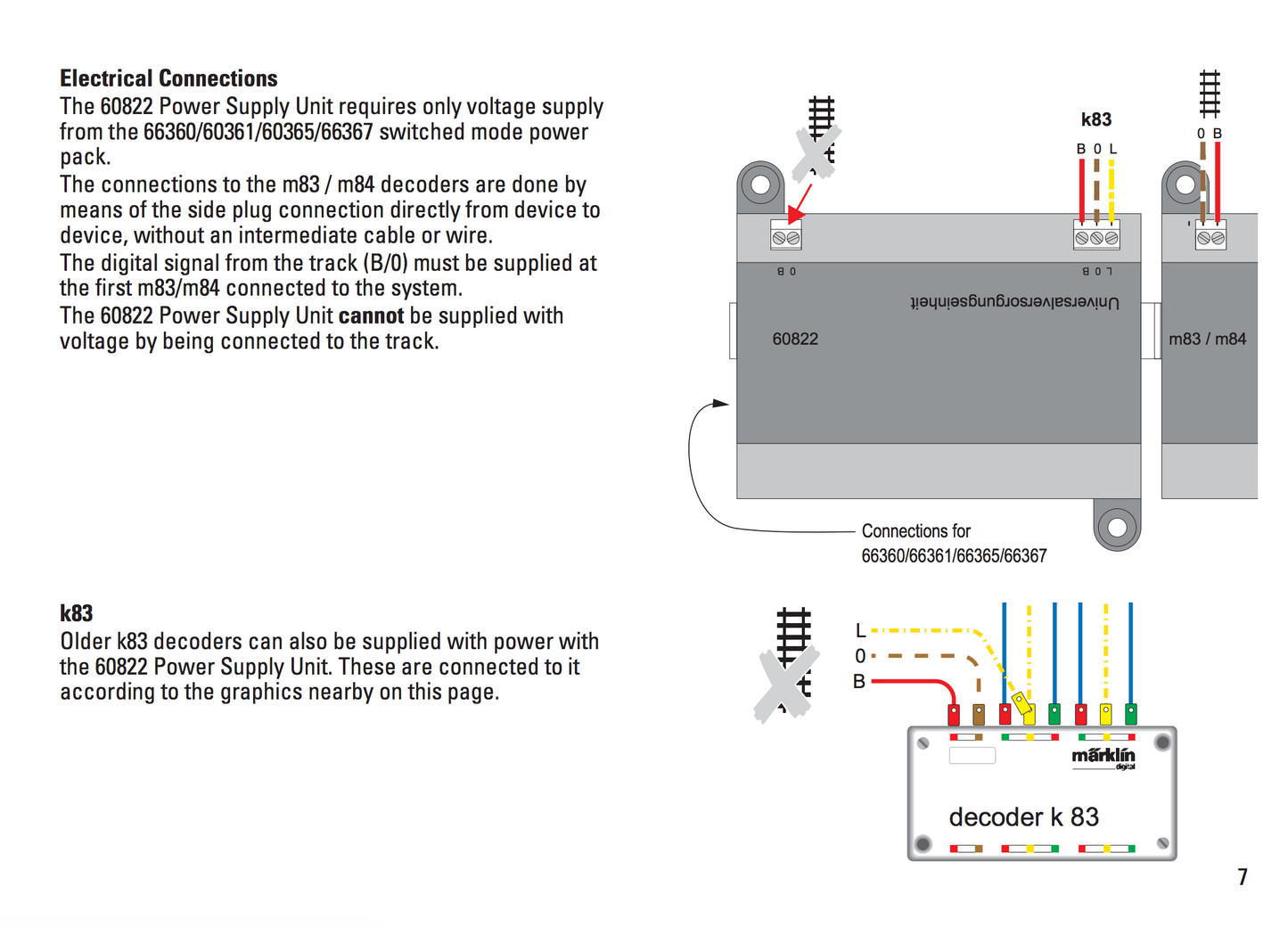 Marklin 60822 - k83/m83/m84 Universal Power Supply Unit