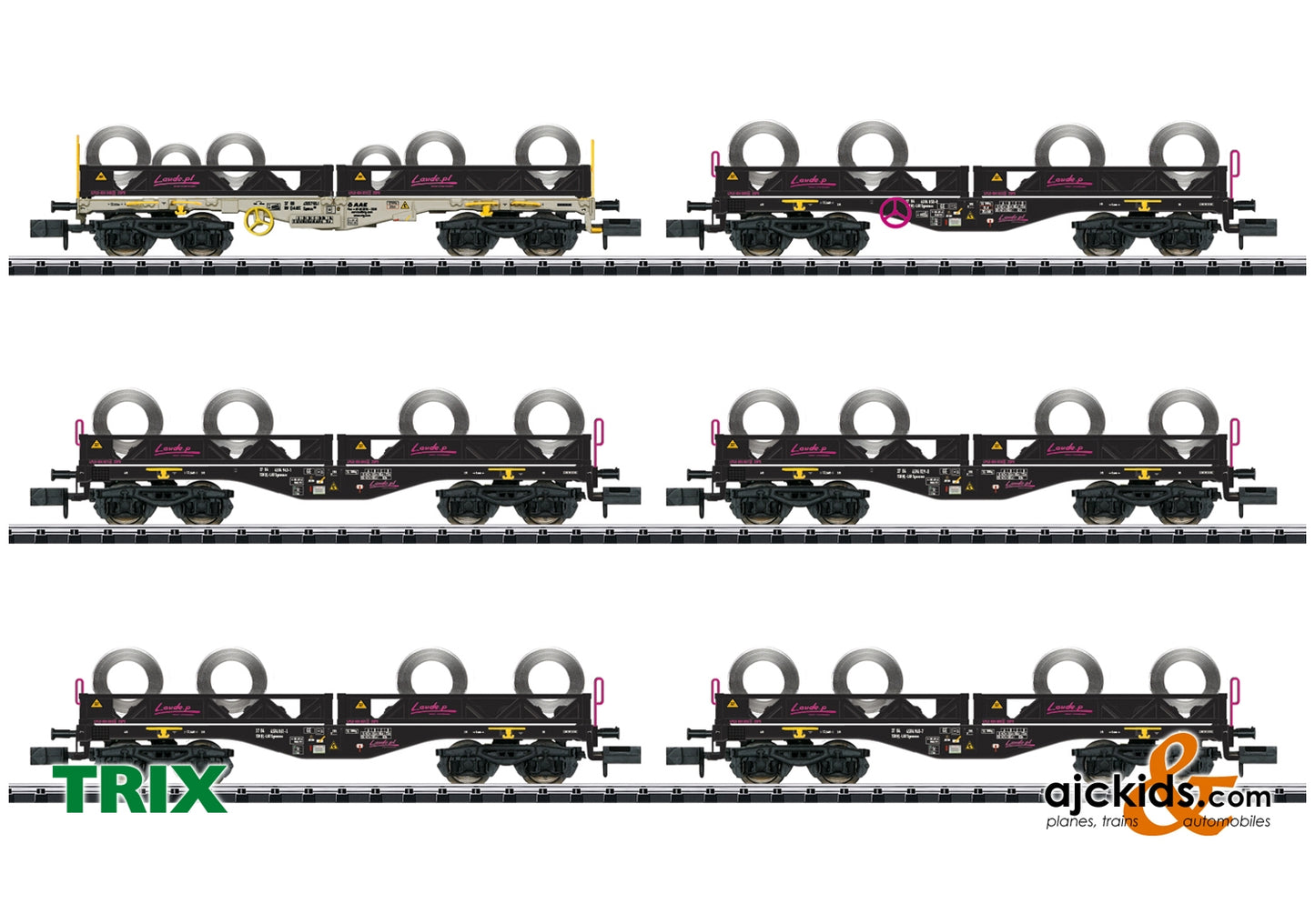 Trix 15080 - Coil Transport Freight Car Set