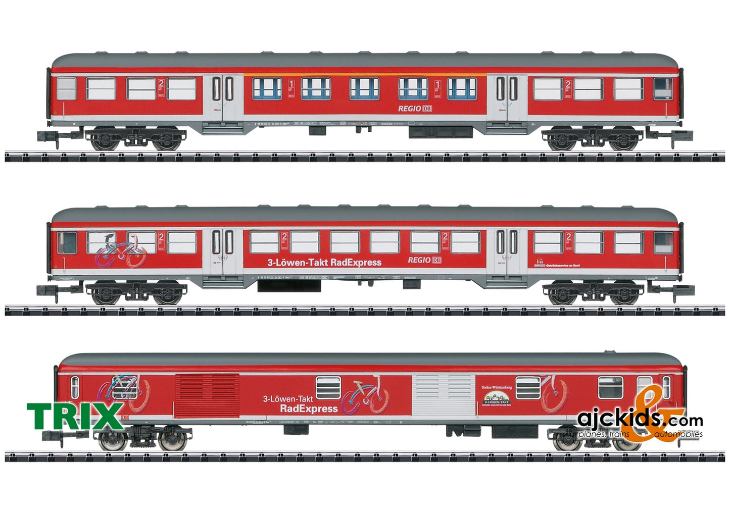 Trix 15884 - Bicycle Express Passenger Car Set