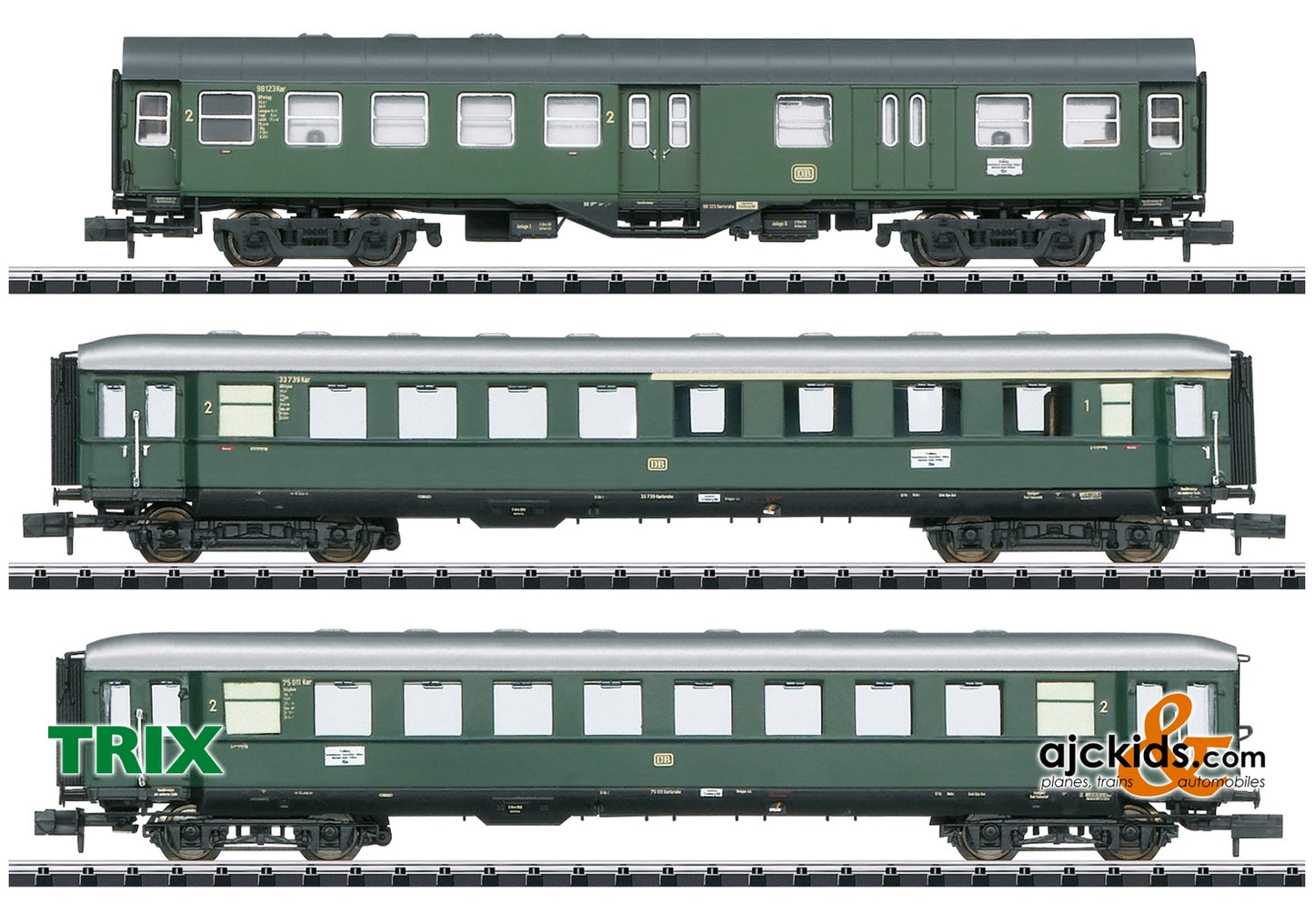 Trix 18209 - Limited Stop Fast Passenger Train in the Danube Valley Car Set