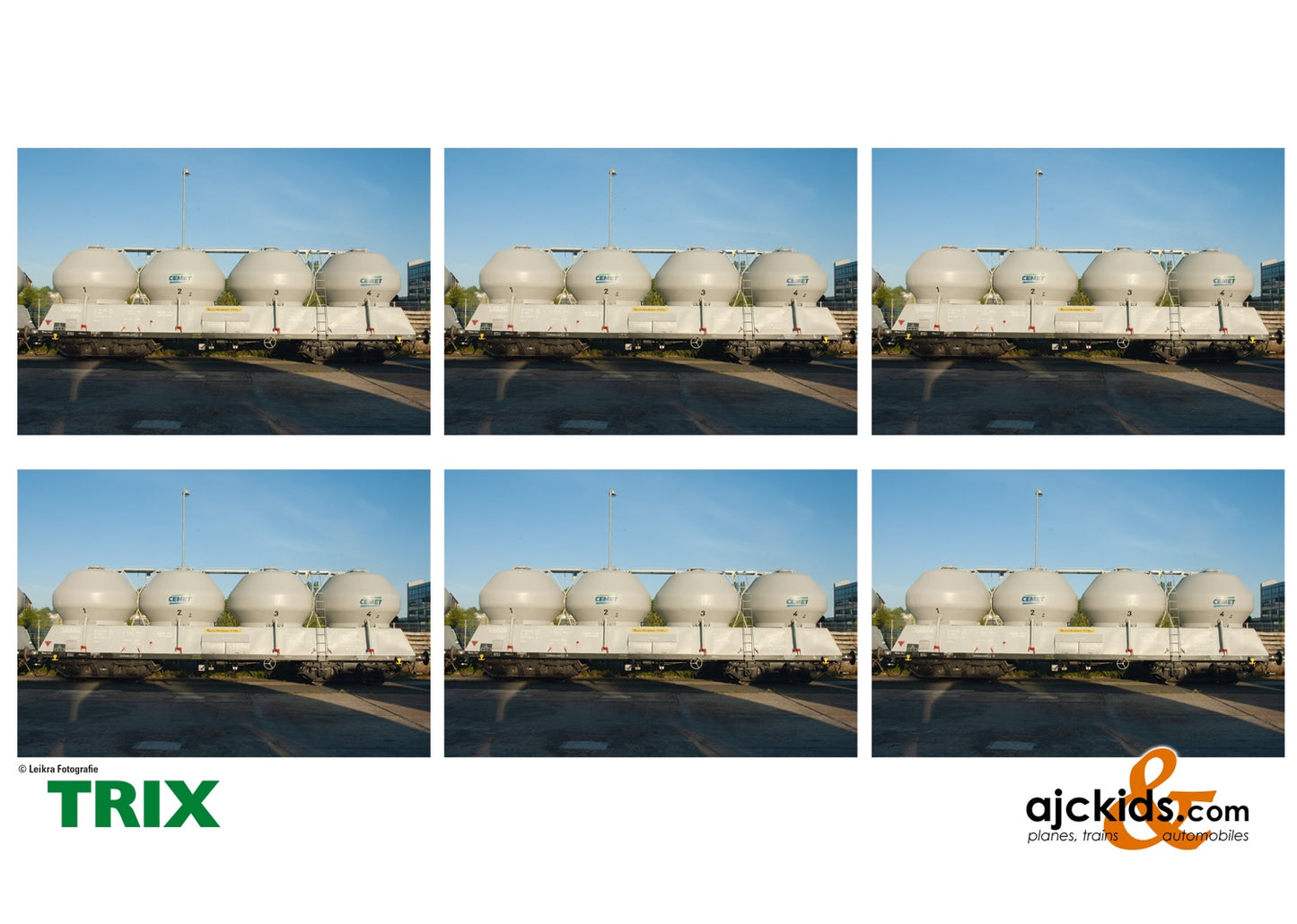 Trix 18291 - Type Uacs 408S Silo Car Set