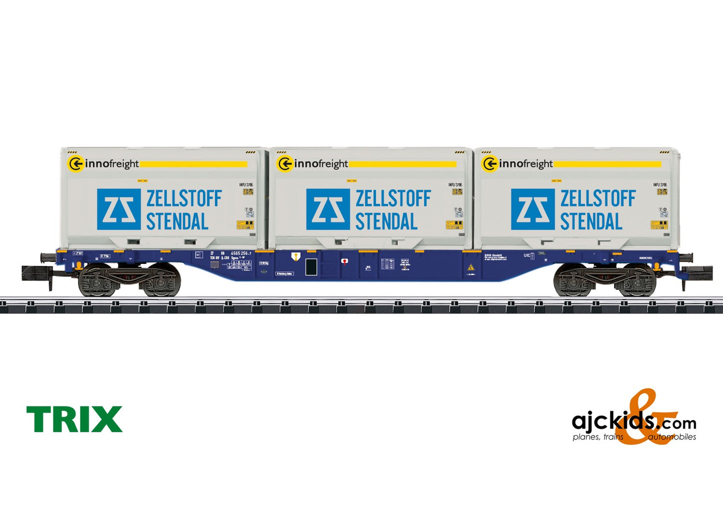 Trix 18420 - Type Sgnss Container Transport Car Innofreight