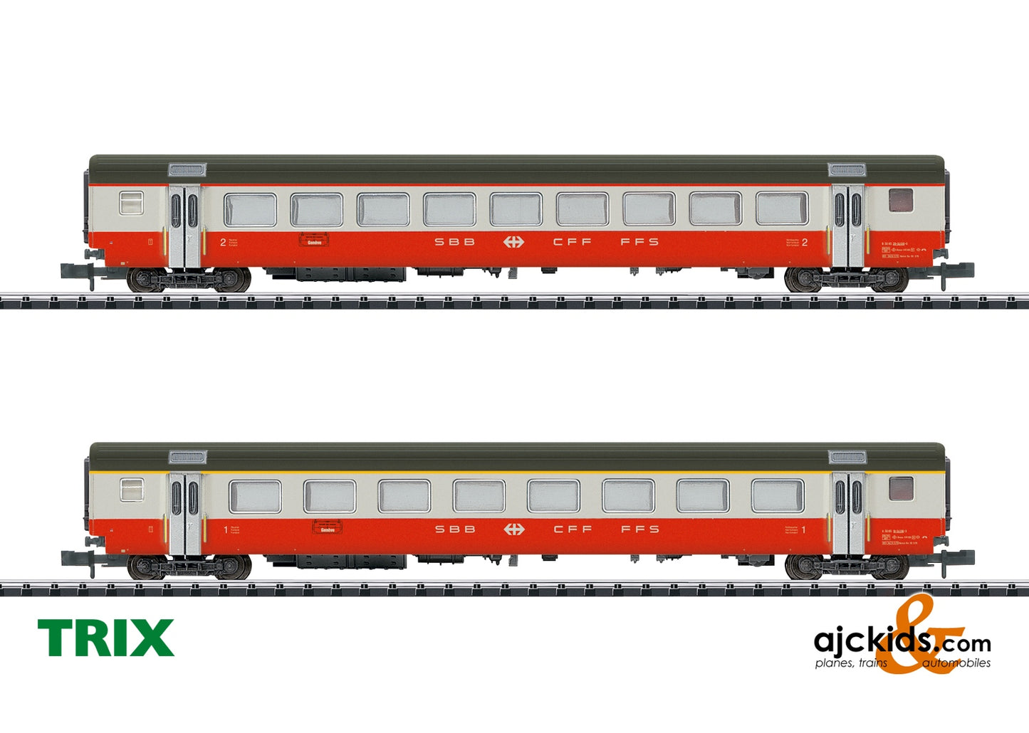 Trix 18721 SWISS EXPRESS Car Set, Set Bat Ajckids.com