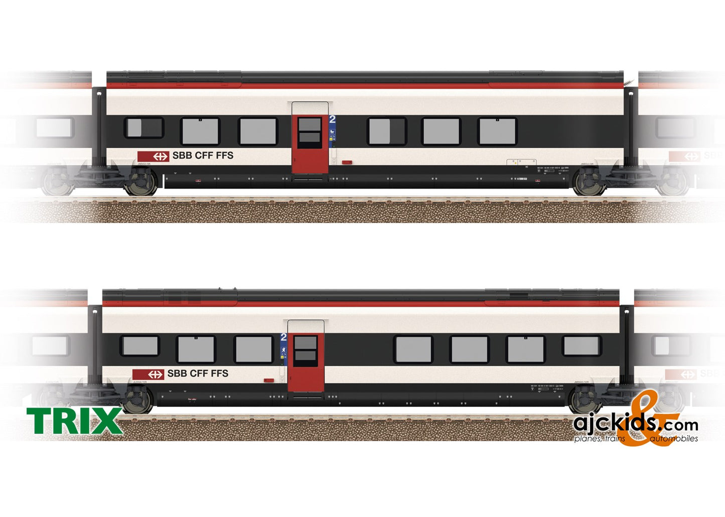 Trix 23282 - Add-On Car Set 2 for the Class RABe 501 Giruno