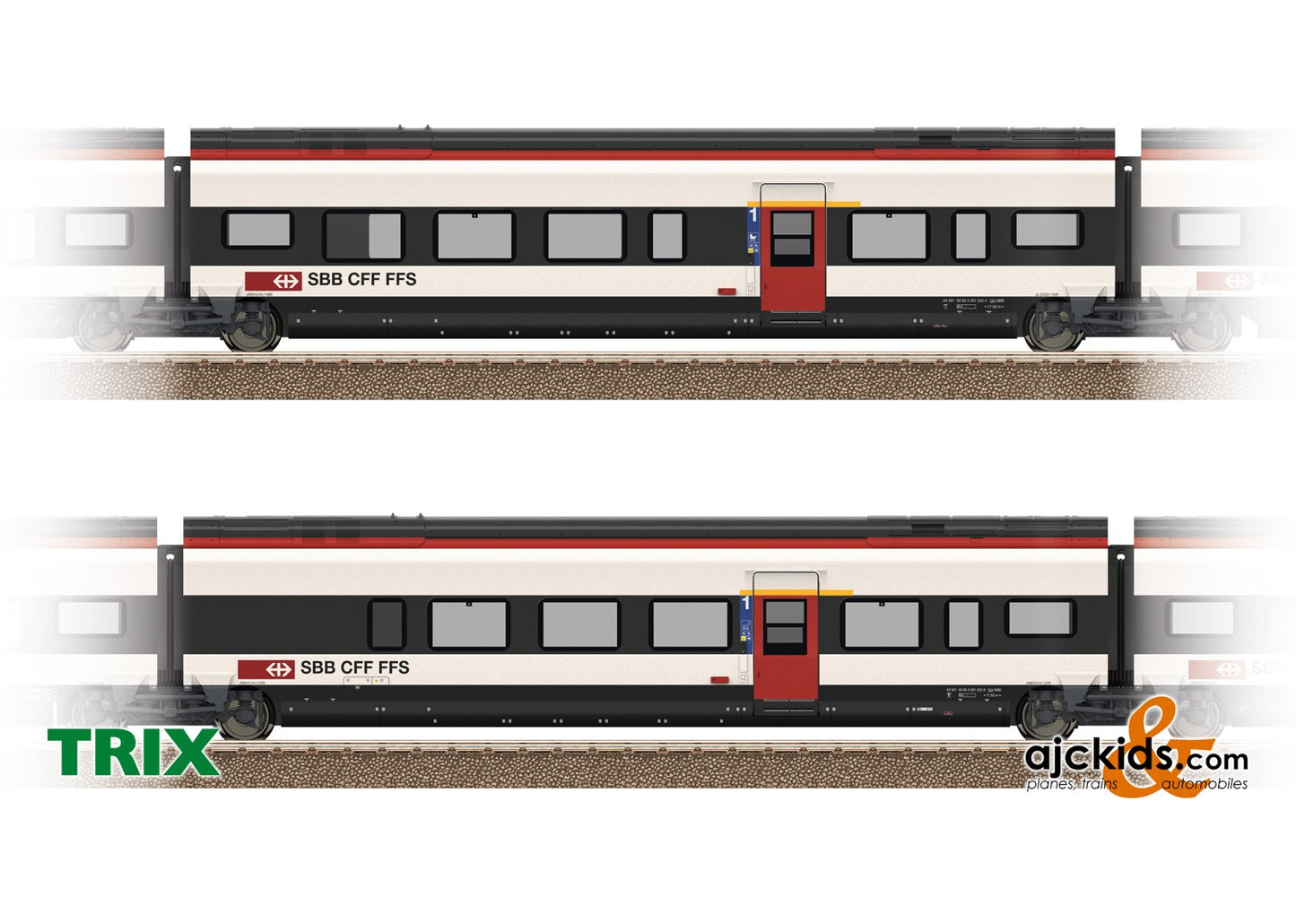 Trix 23283 - Add-On Car Set 3 for the Class RABe 501 Giruno