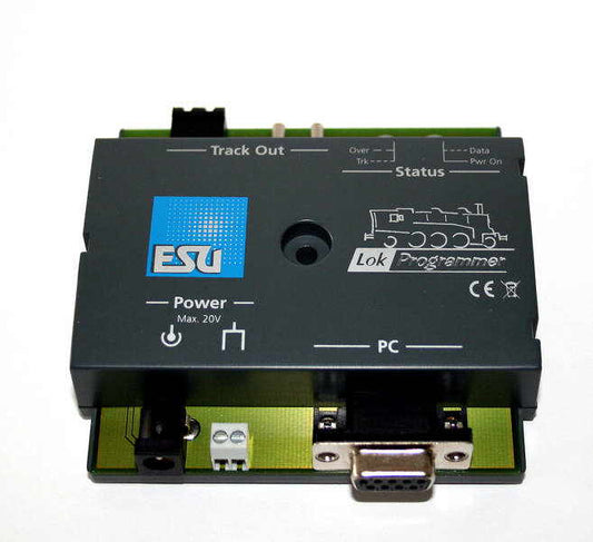 ESU 53452 - LokProgrammer set: LokProgrammer, power supply 120V US, serial cable, instruction manual, CD-Rom, USB adapter