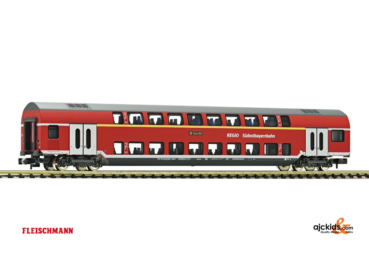 Fleischmann 862704 - 1st/2nd class double-deck coach, DB AG red