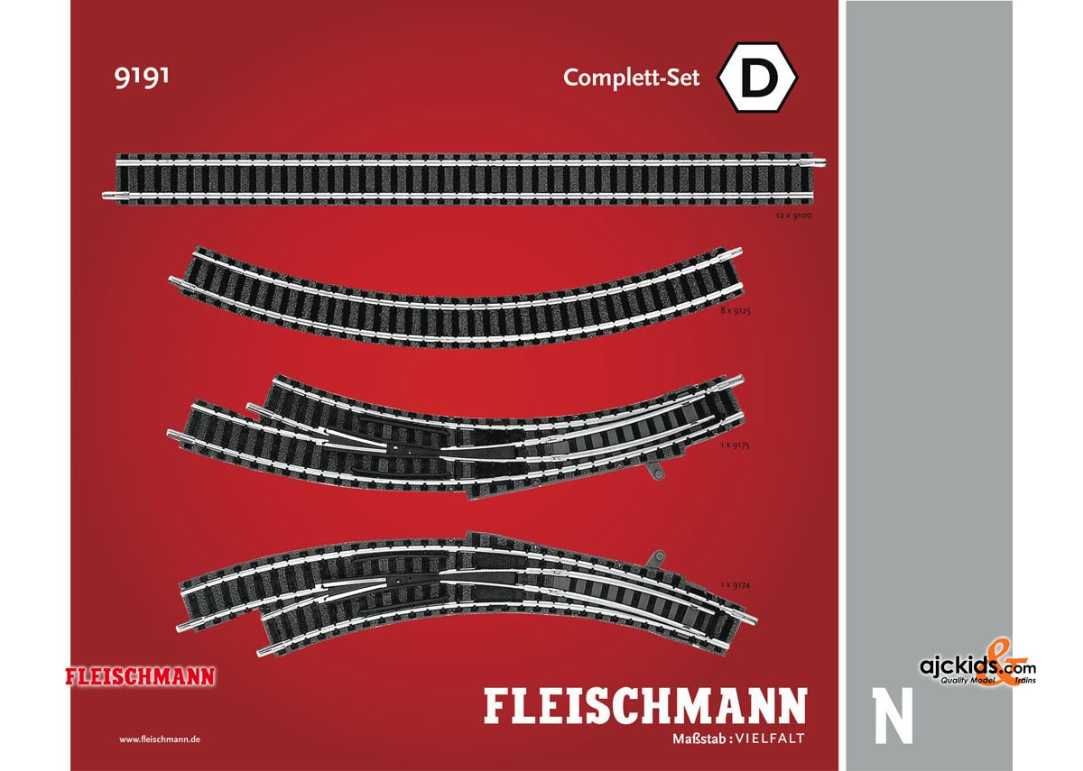Fleischmann 9191 - Expansion track set D D