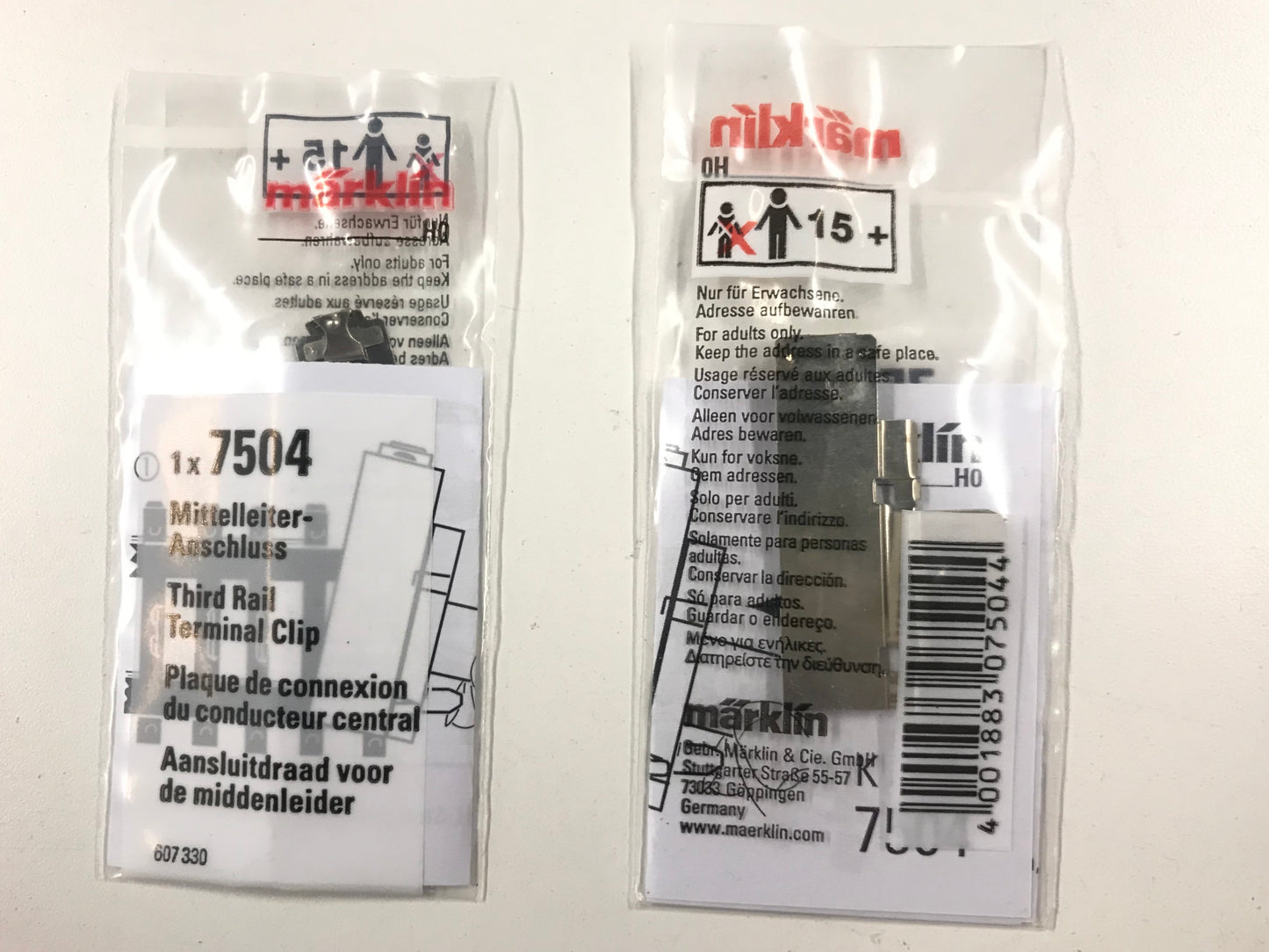 Marklin 7504 - Third Rail Terminal Clip K-Track