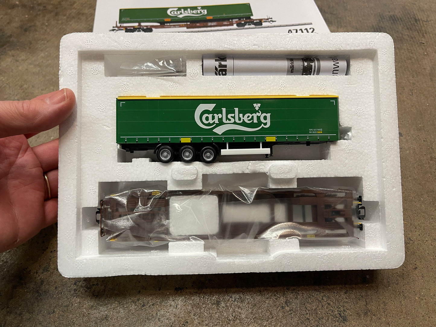 Marklin 47112 - Carlsberg Deep Well Flat Car