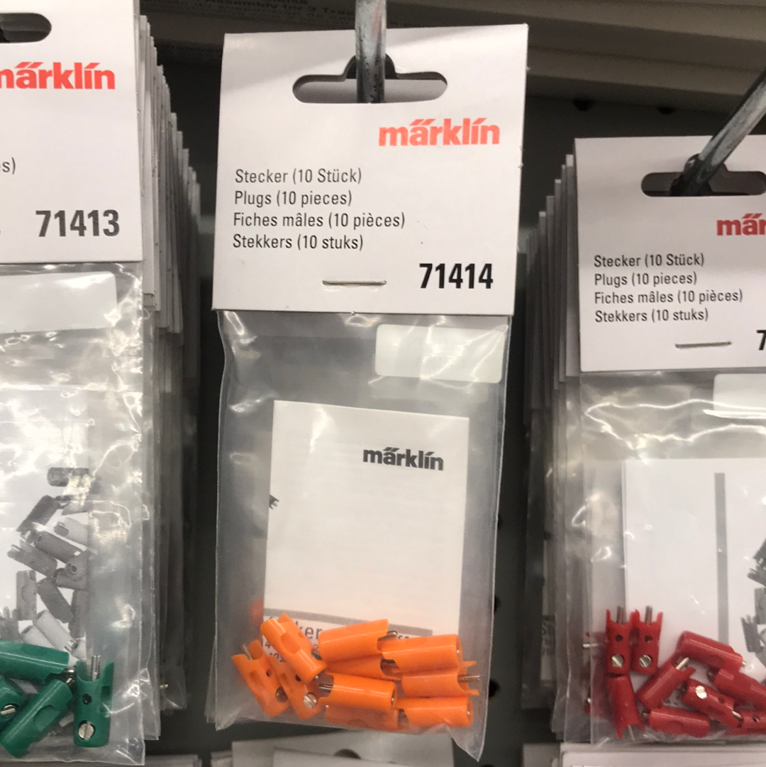 Marklin 71414 - Plugs new style orange (male)
