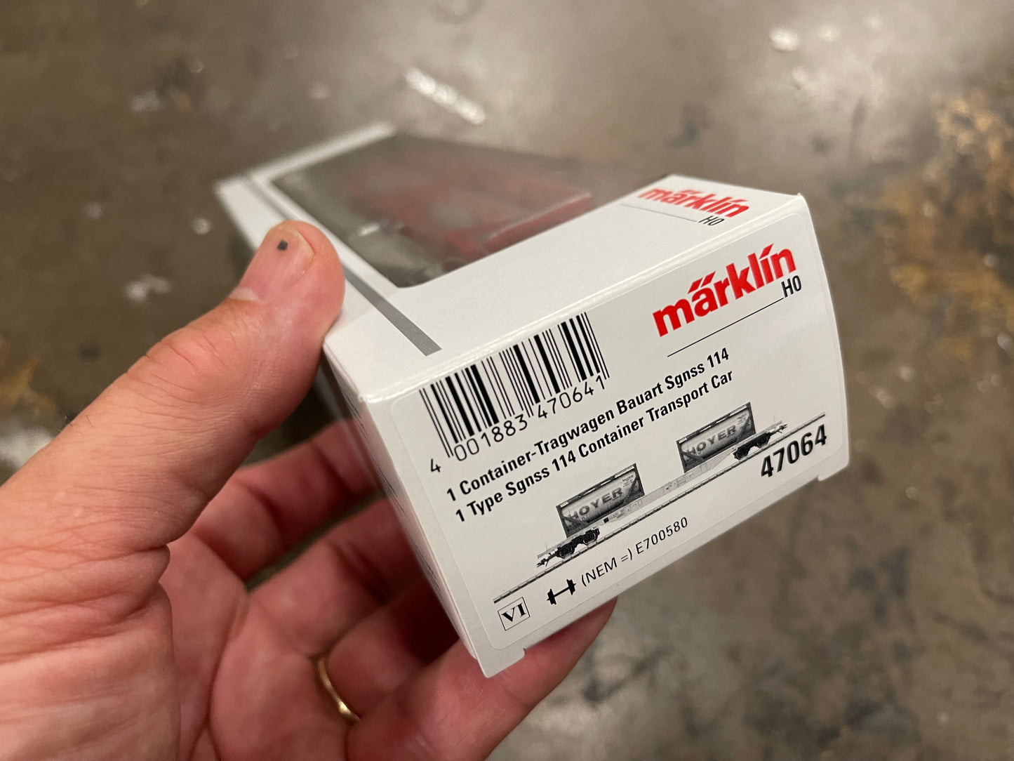 Marklin 47064 - Hoyer Type Sgnss 114 Container Transport CarI