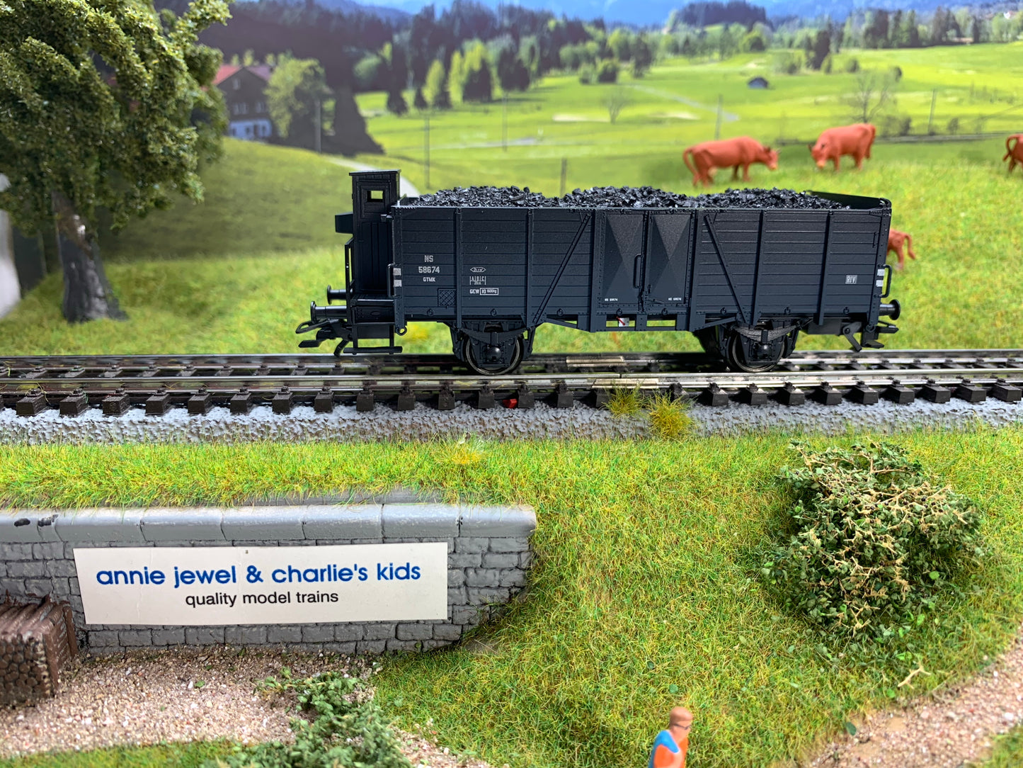 Marklin 46053 - Type Om 21 High Side Gondola with a Brakemans Cab