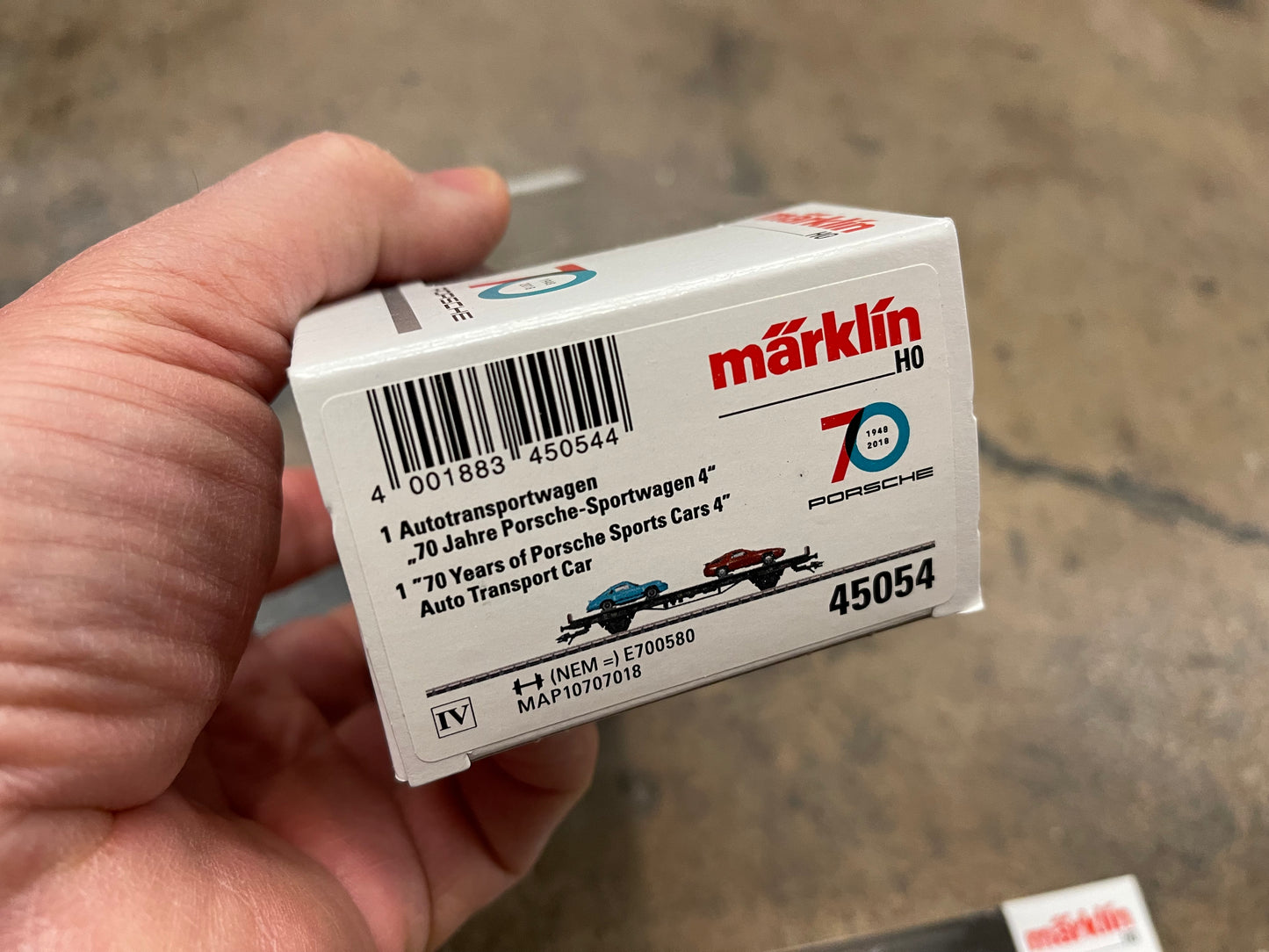 Marklin 45054 - 70 Years of Porsche Sports Cars 4 - Auto Transport Car