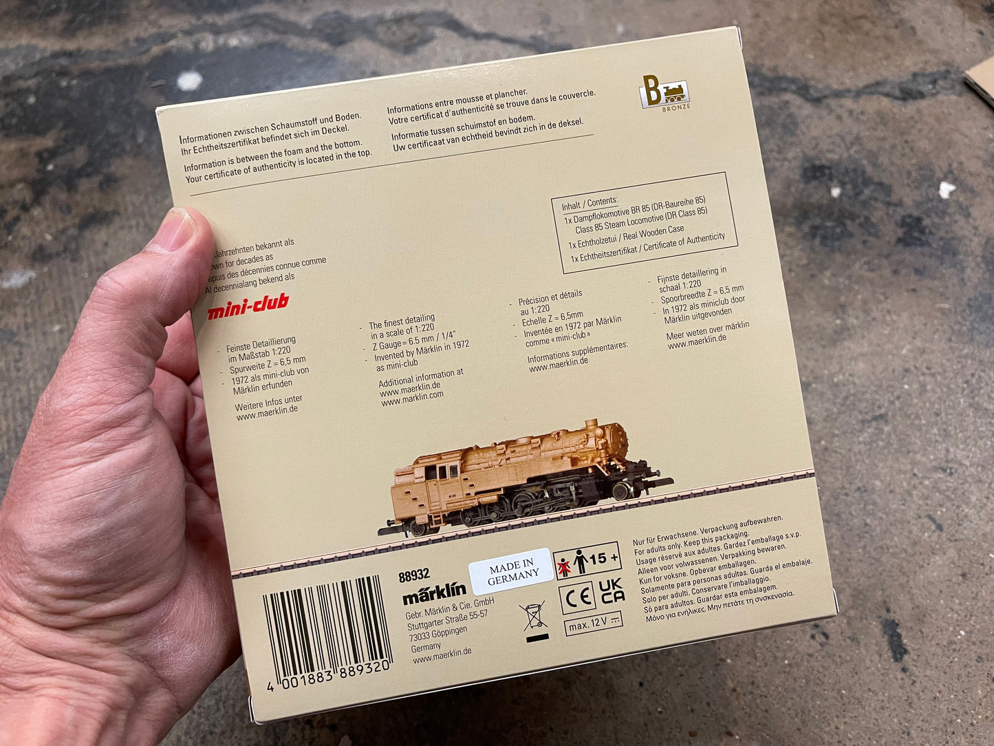 Marklin 88932 - Class 85 Steam Locomotive