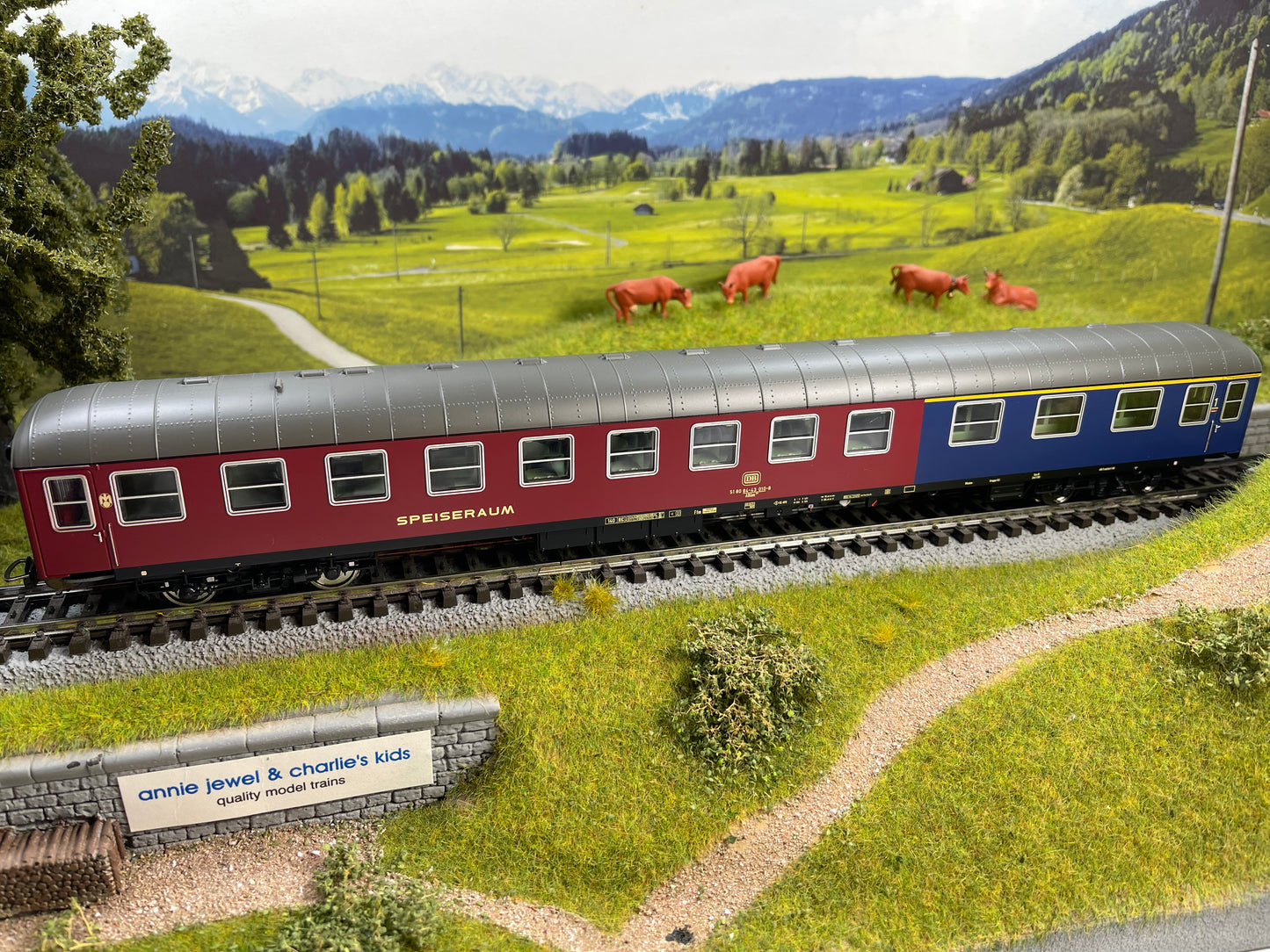 Piko 59625 - Passenger Coach/Buffet ARm216 DB IV Red/Blue
