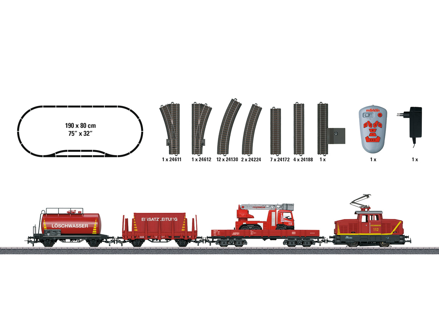 Marklin 29752 - Fire Department Starter Set.