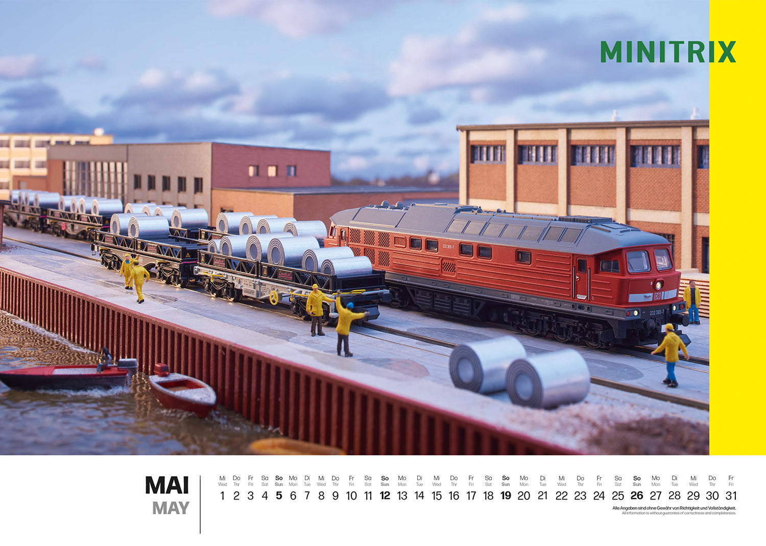 Marklin 19855 - Märklin/Trix Wall Calendar for 2024