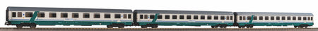 Piko 58252 - 3 pc. Eurofima Passenger car set XMPR Intercity FS V