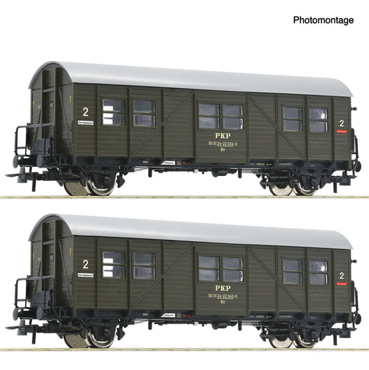 2 piece set: Auxiliary passenger coaches, PKP 