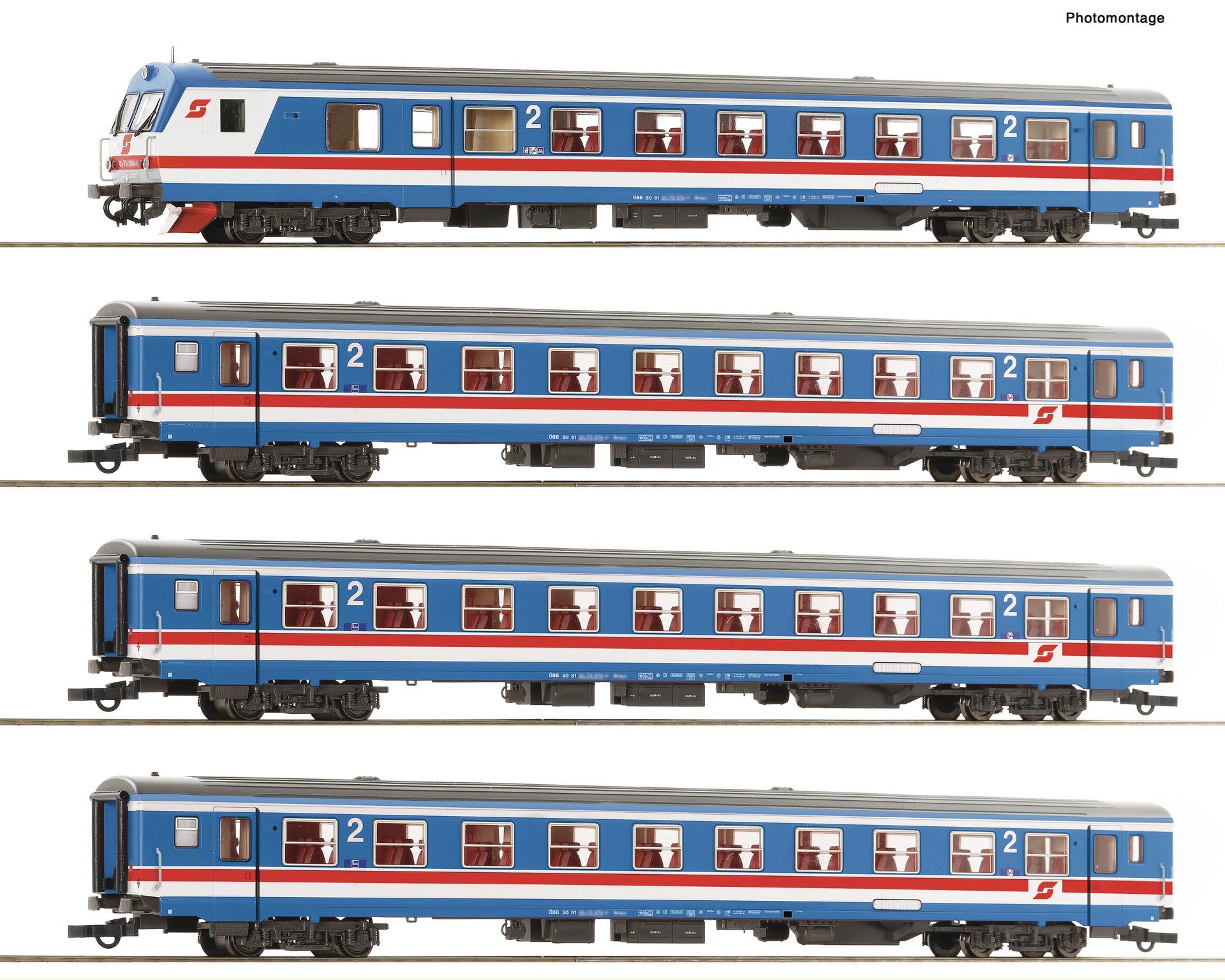 4-piece set: Push-pull train "Valousek Edition”, ÖBB 