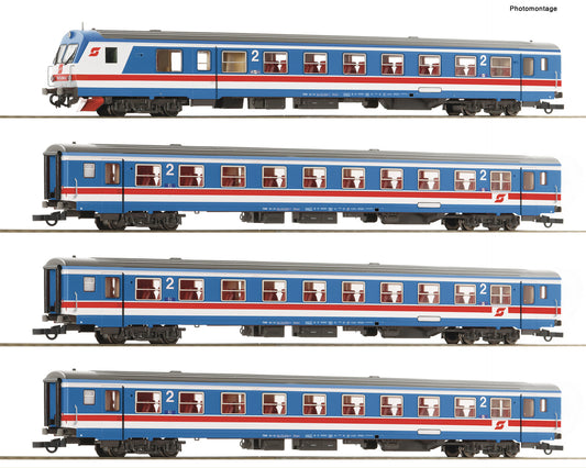 4-piece set: Push-pull train "Valousek Edition”, ÖBB 