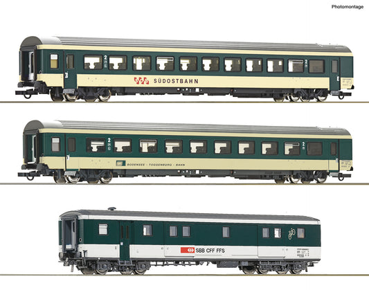 3 piece set (1): "Voralpen-Express" coaches 
