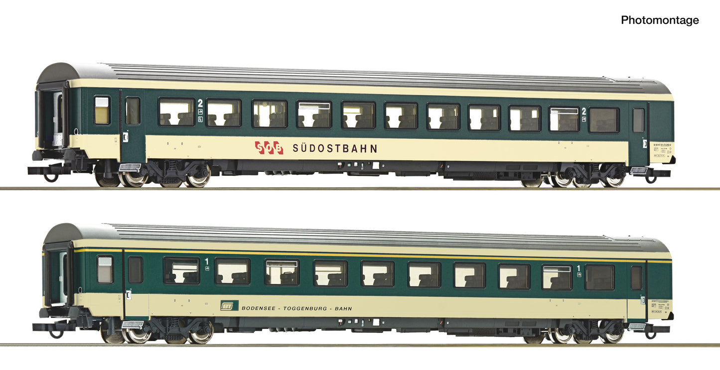 2 piece set (2): "Voralpen-Express" coaches 