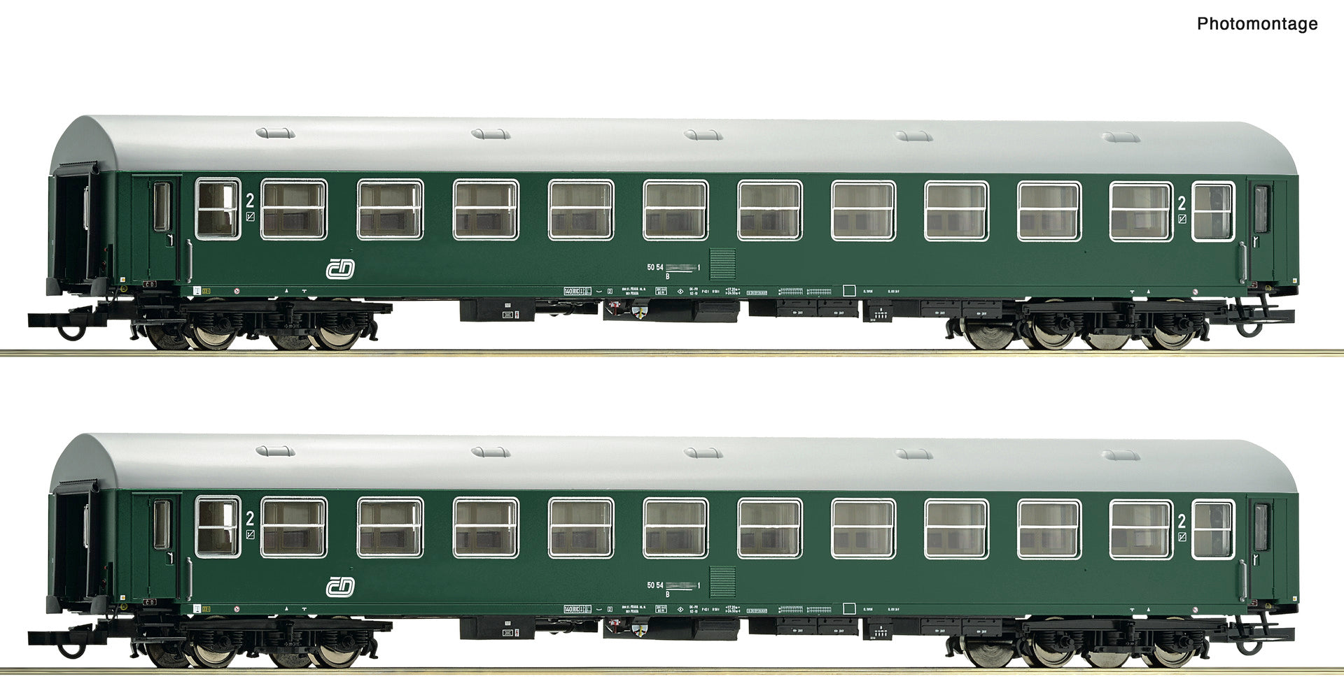2 piece set: 2nd class coaches, CD 