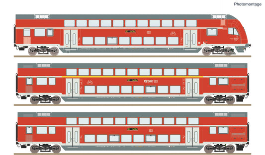3 piece set: Double-deck coaches, DB AG 