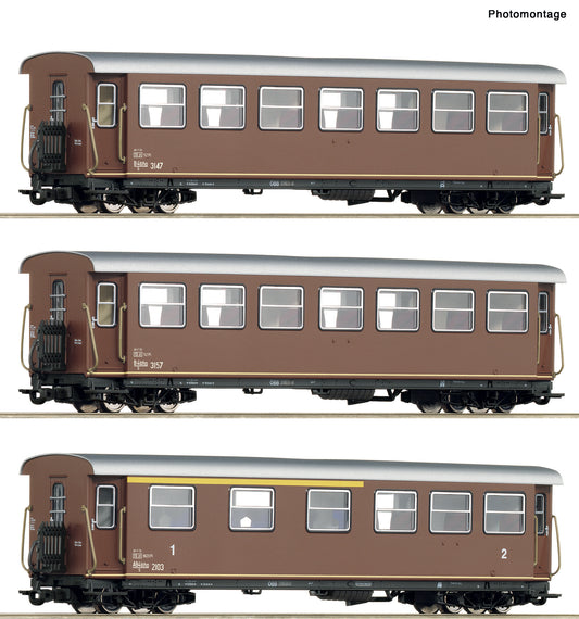 3-piece set: Passenger coach, ÖBB 