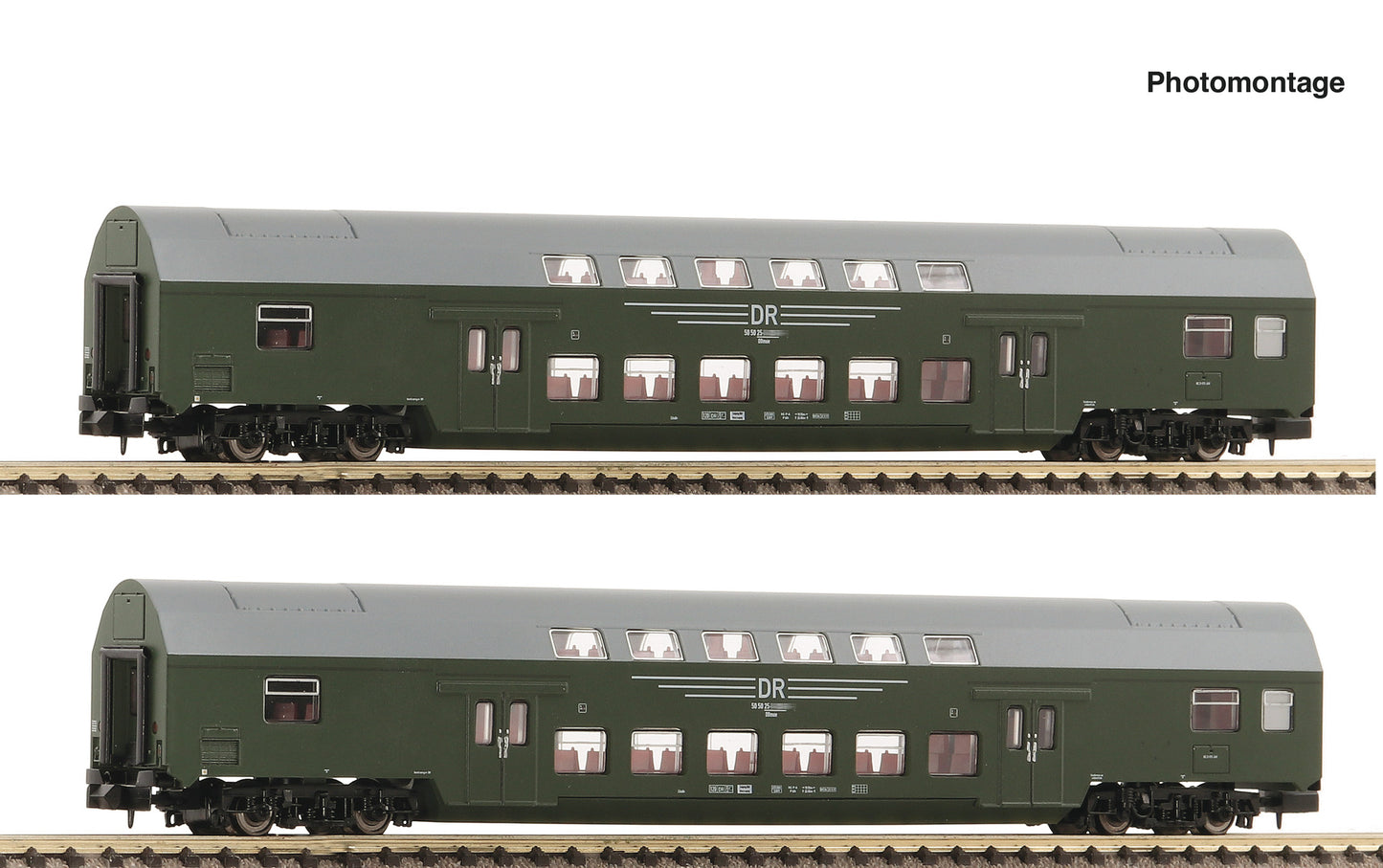 2 pcs. Set 2: Double-decker coaches 