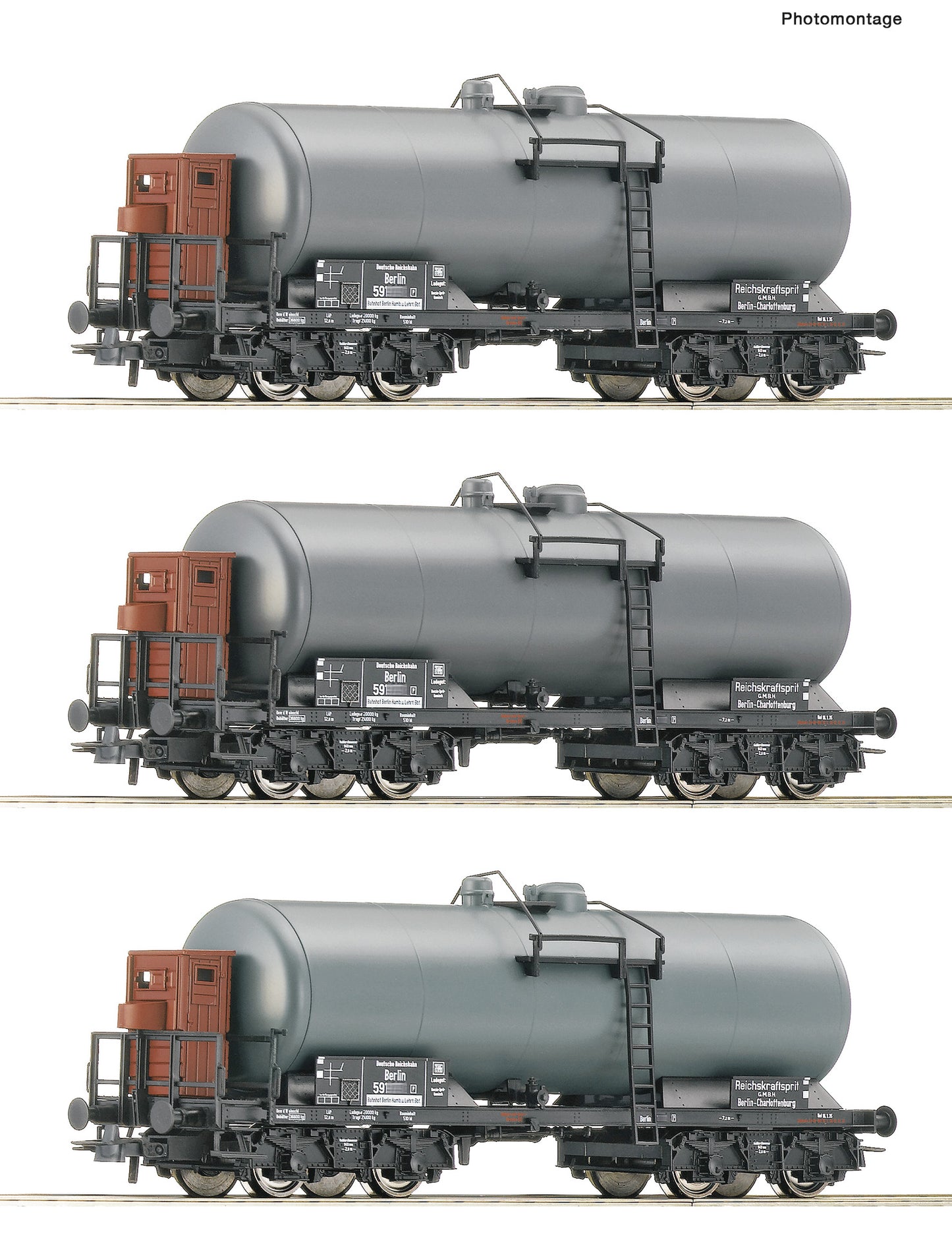 Roco 6600062 - 3-piece set: Tank wagons