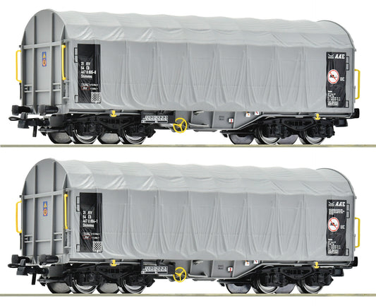 2 piece set: Sliding tarpaulin wagons, CD 