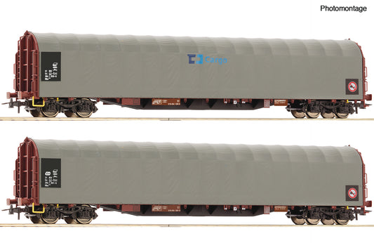 2 piece set: Sliding tarpaulin wagons, CD 