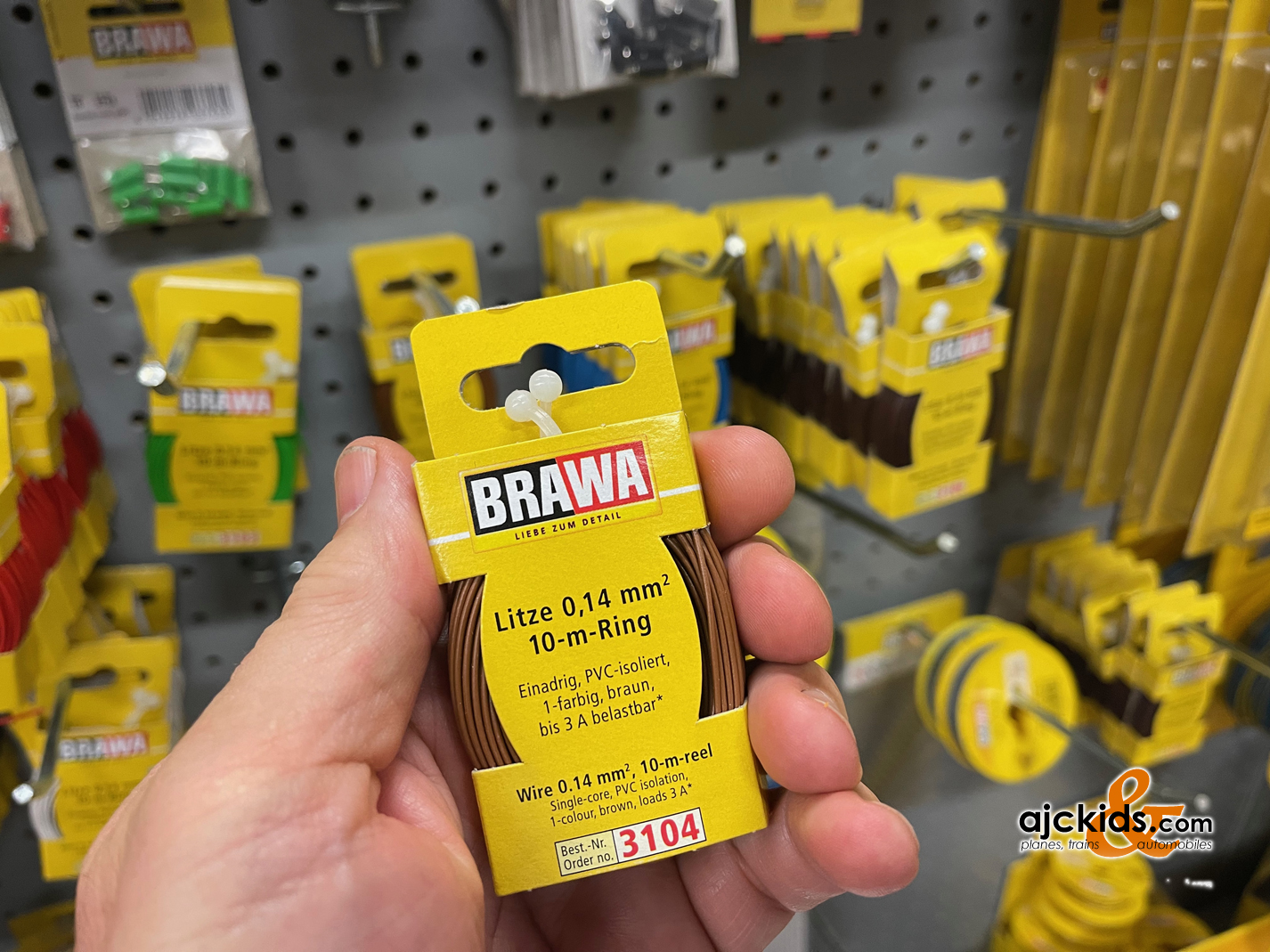 Brawa 3104 - Wire 0.14 MM² 10 m ring brown