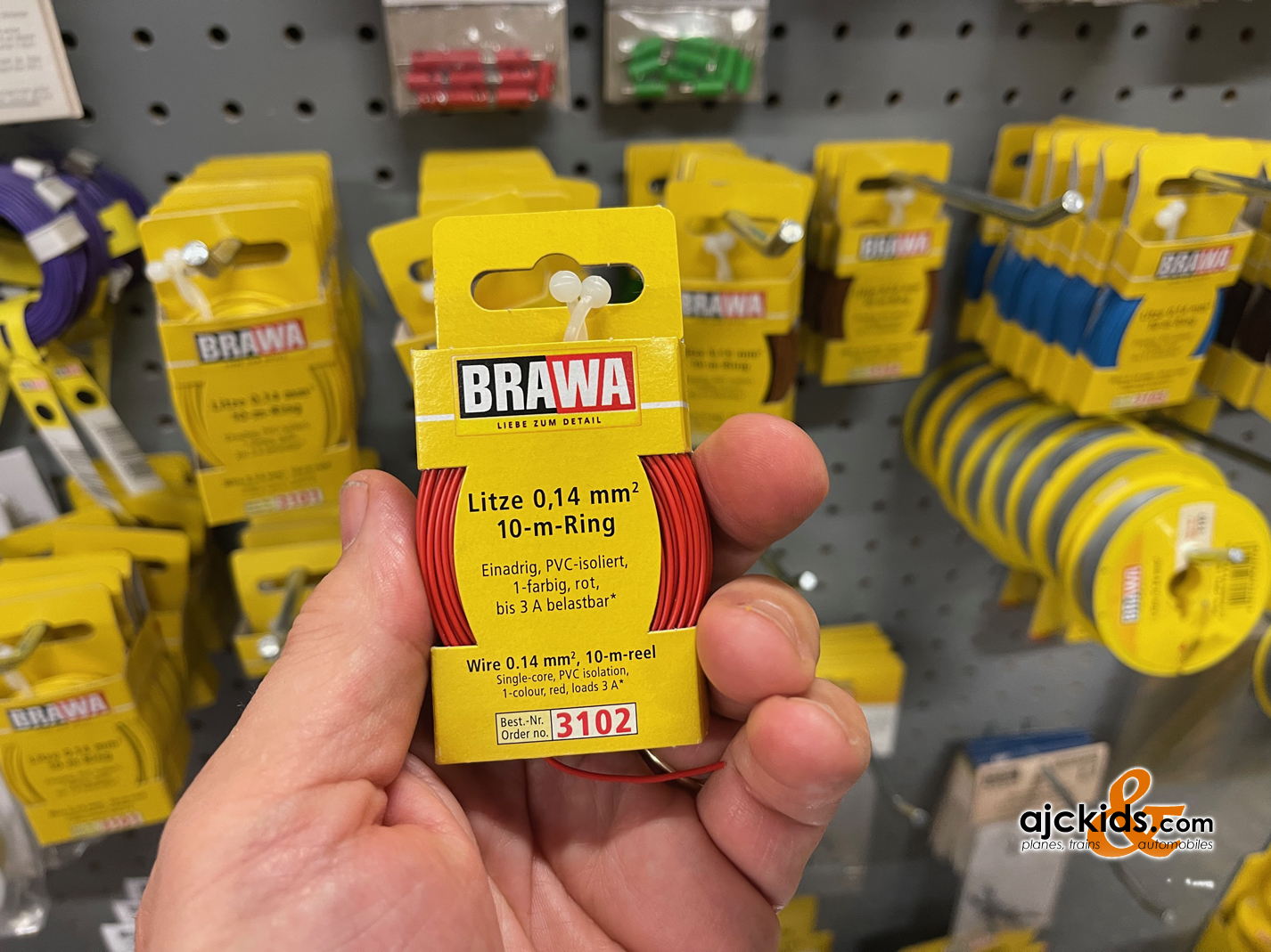 Brawa 3102 - Wire 0.14 MM² 10 m spool red