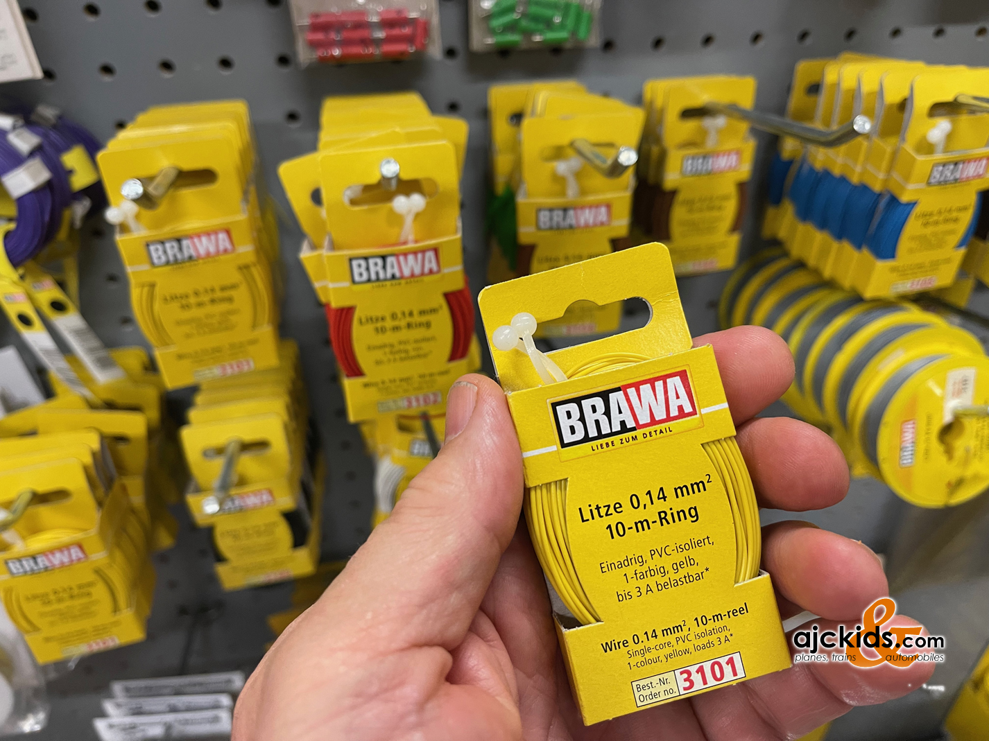 Brawa 3101 - Wire 0.14 MM² 10 m ring yellow