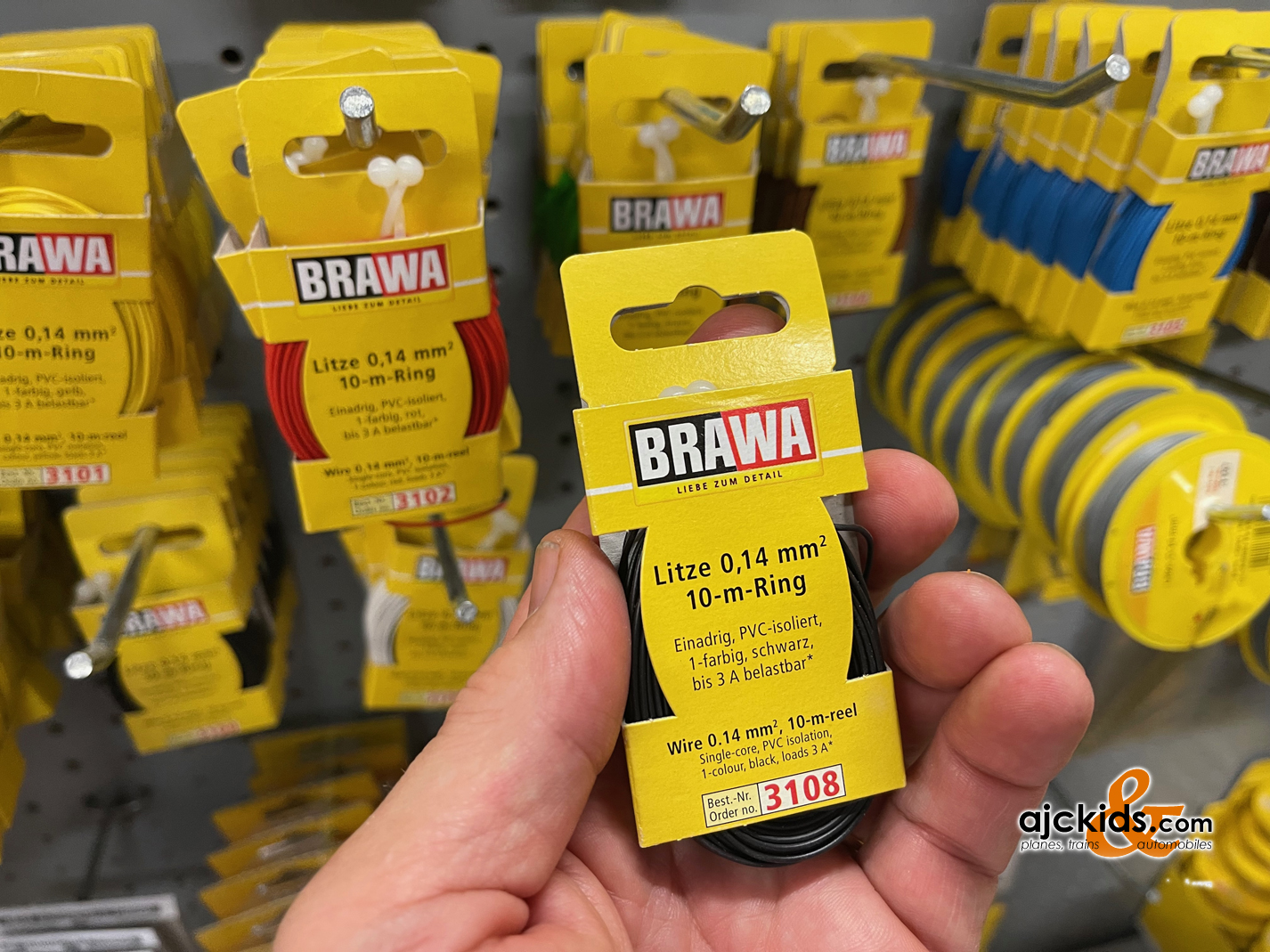 Brawa 3108 - Wire 0.14 MM² 10 m ring black