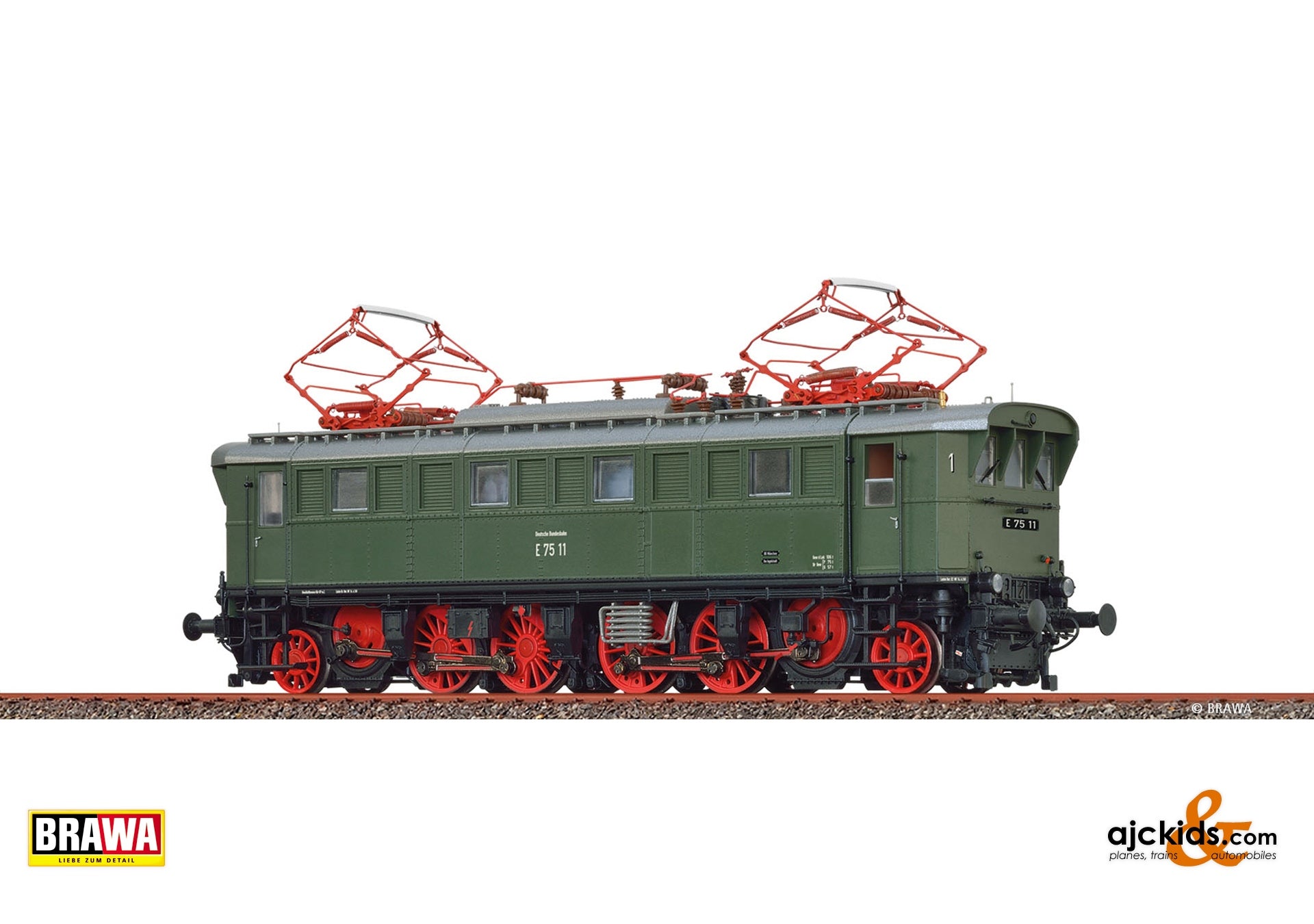Brawa 43251 - H0 Electric Locomotive BR E75 DB