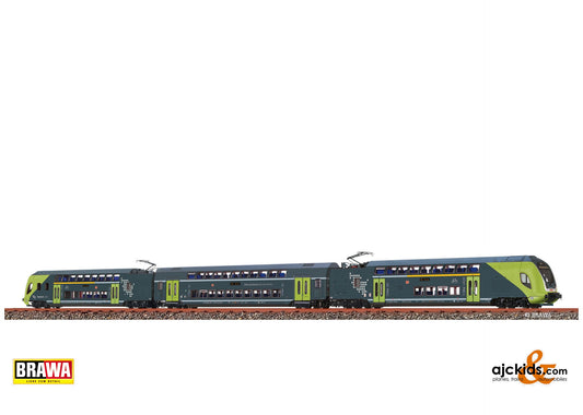 Brawa 44582 - TWINDEXX VARIO® Double-Deck Train NAH.SH, set of 3 (Kiel Hbf)