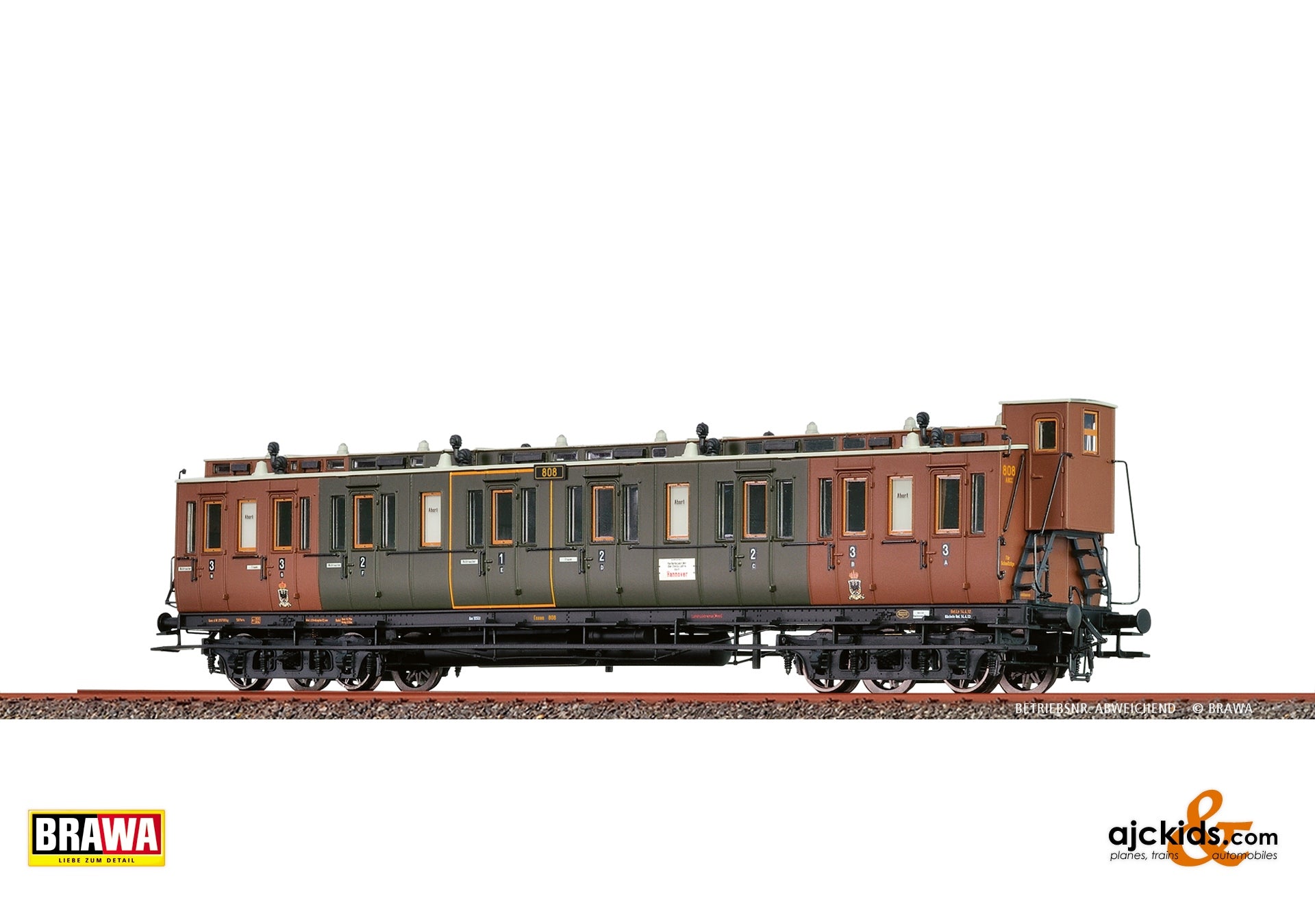 Brawa 45268 - H0 Compartment Coach ABC4 K.P.E.V.